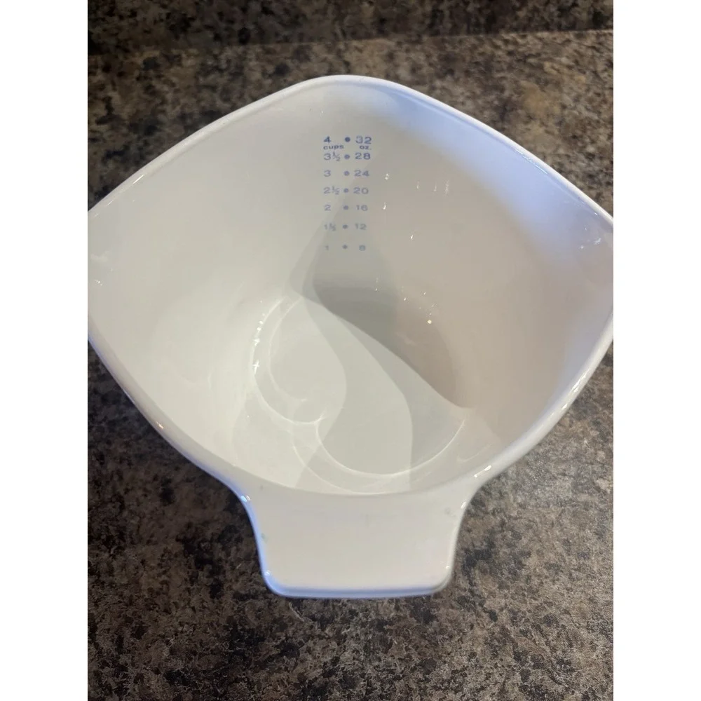 Corning Ware Blue Cornflower Sauce Maker 1 Quart Measuring 4 Cups 32 oz No Lid